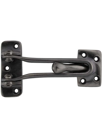 4 inch Swing-Arm Door Guard in Antique Pewter.